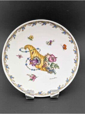 Vintage Hutschenreuther Germany Ole Winther Cornucopia Plate 7.5"